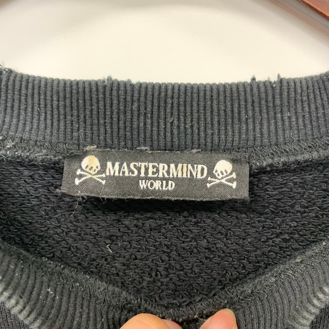 마스터마인드 월드 빈티지 디테일 블랙 맨투맨  상품이미지9