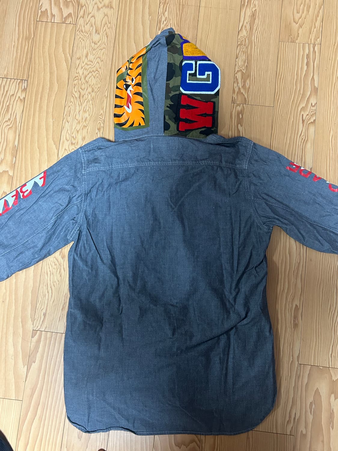 베이프 반녹계 카모 풀오버 셔츠 상품이미지2