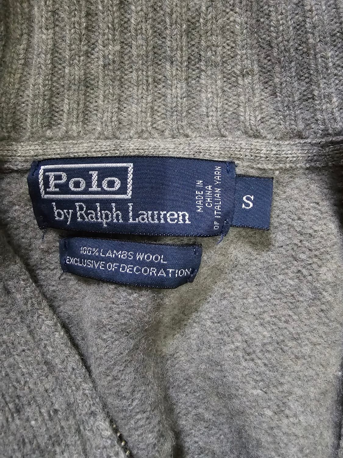 폴로 POLO 빅포니 그레이 니트집업 90 / S 상품이미지5