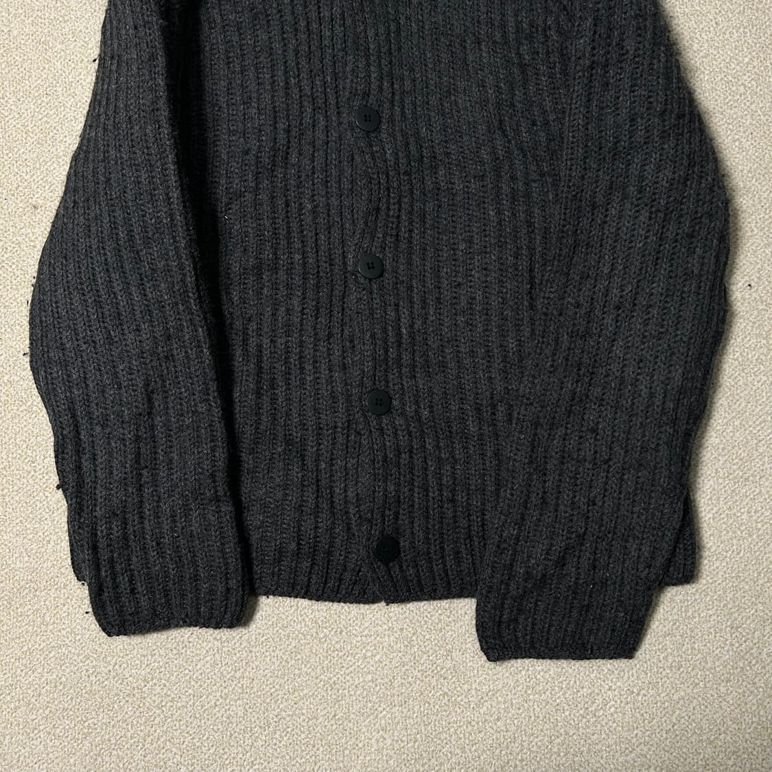 (F) PPFM  블랙니트 가디건  상품이미지4