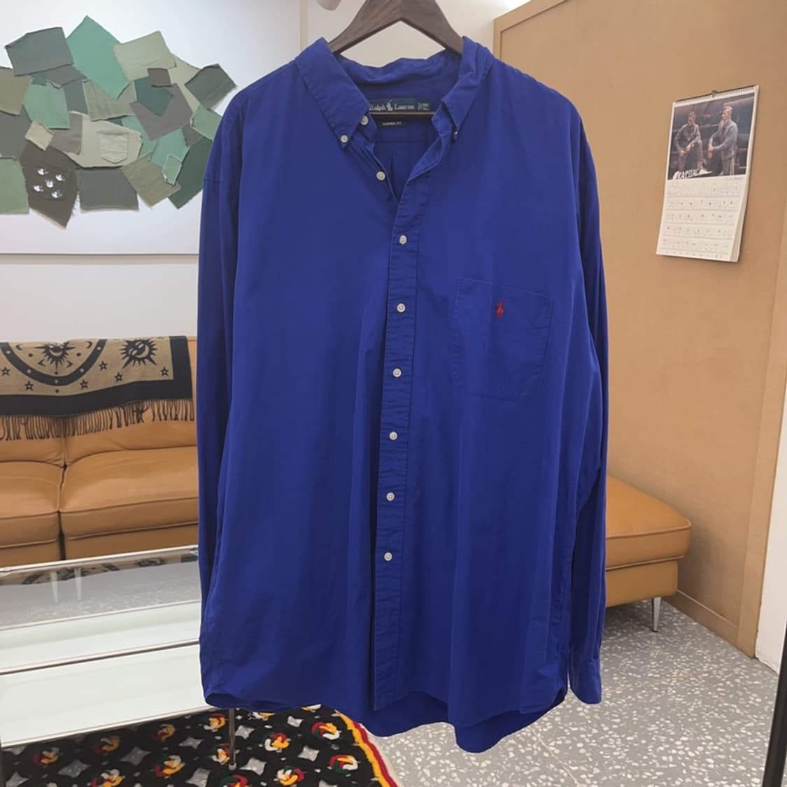 폴로 랄프로렌 빈티지 블레이크 레트로블루 셔츠 2XL C08324 상품이미지3