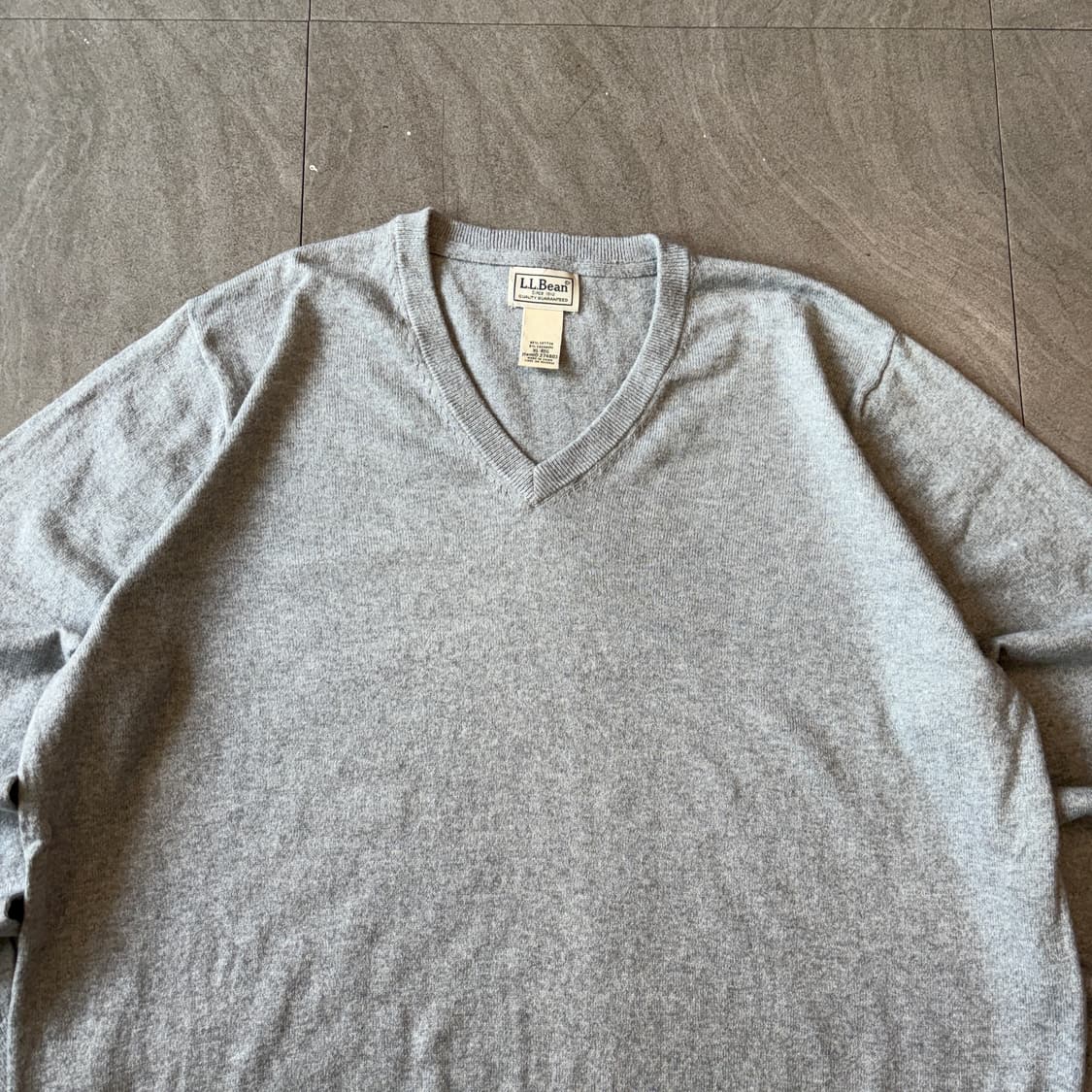 L.L.bean 정품 엘엘빈 그레이 코튼 니트 상품이미지3