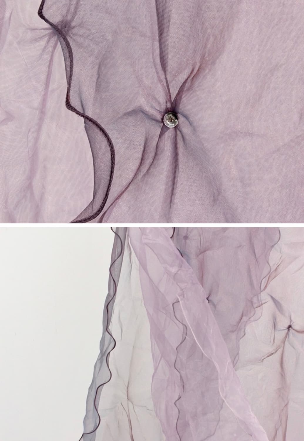 비즈 포인트 셔링 오간자 스카프 상품이미지3