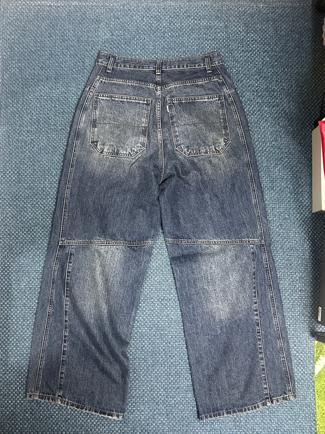 해칭품 와이드 라인 데님 상품이미지2