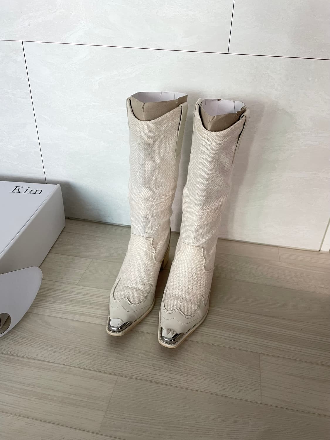 마뗑킴 린넨 웨스턴부츠 230 상품이미지2