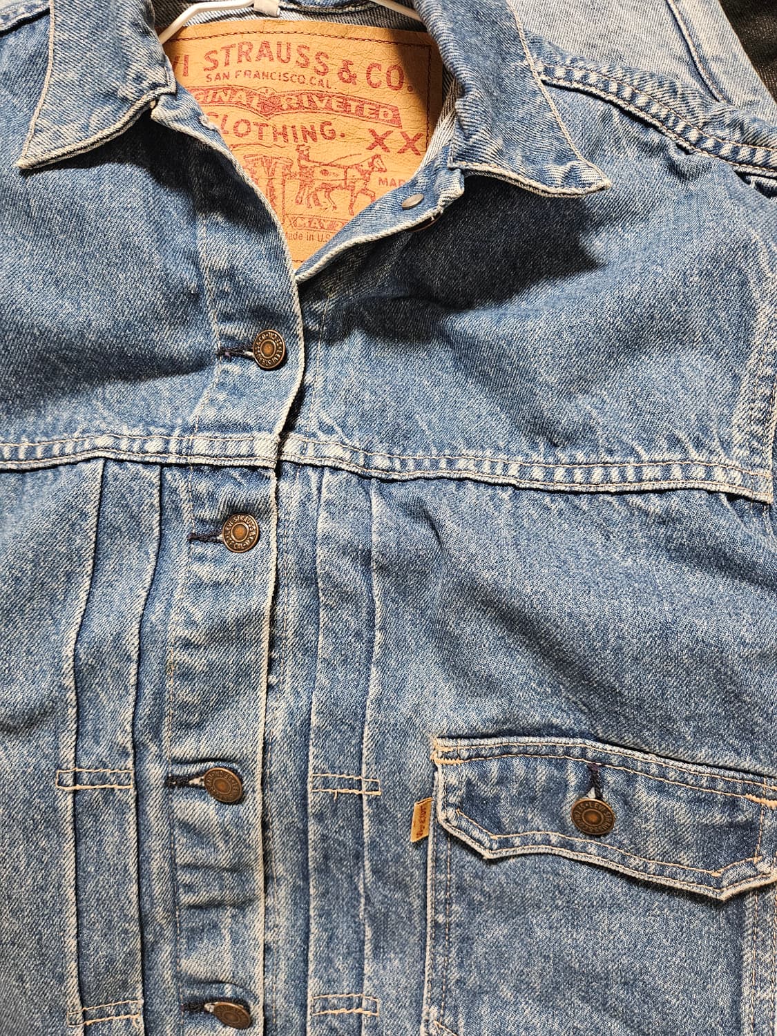 빈티지 Levis 1세대 orange tap 트러커 리바이스 상품이미지3