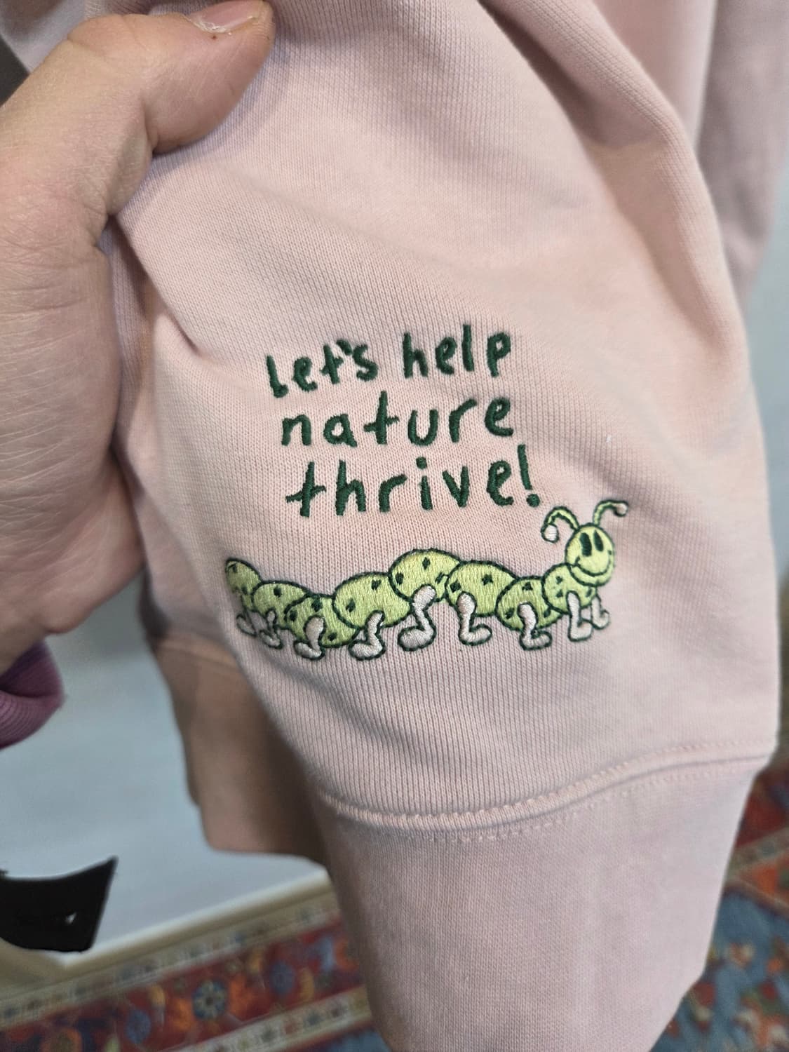 반스 그로쓰가든 꿀벌 자수로고 기모 후드티 m 상품이미지7