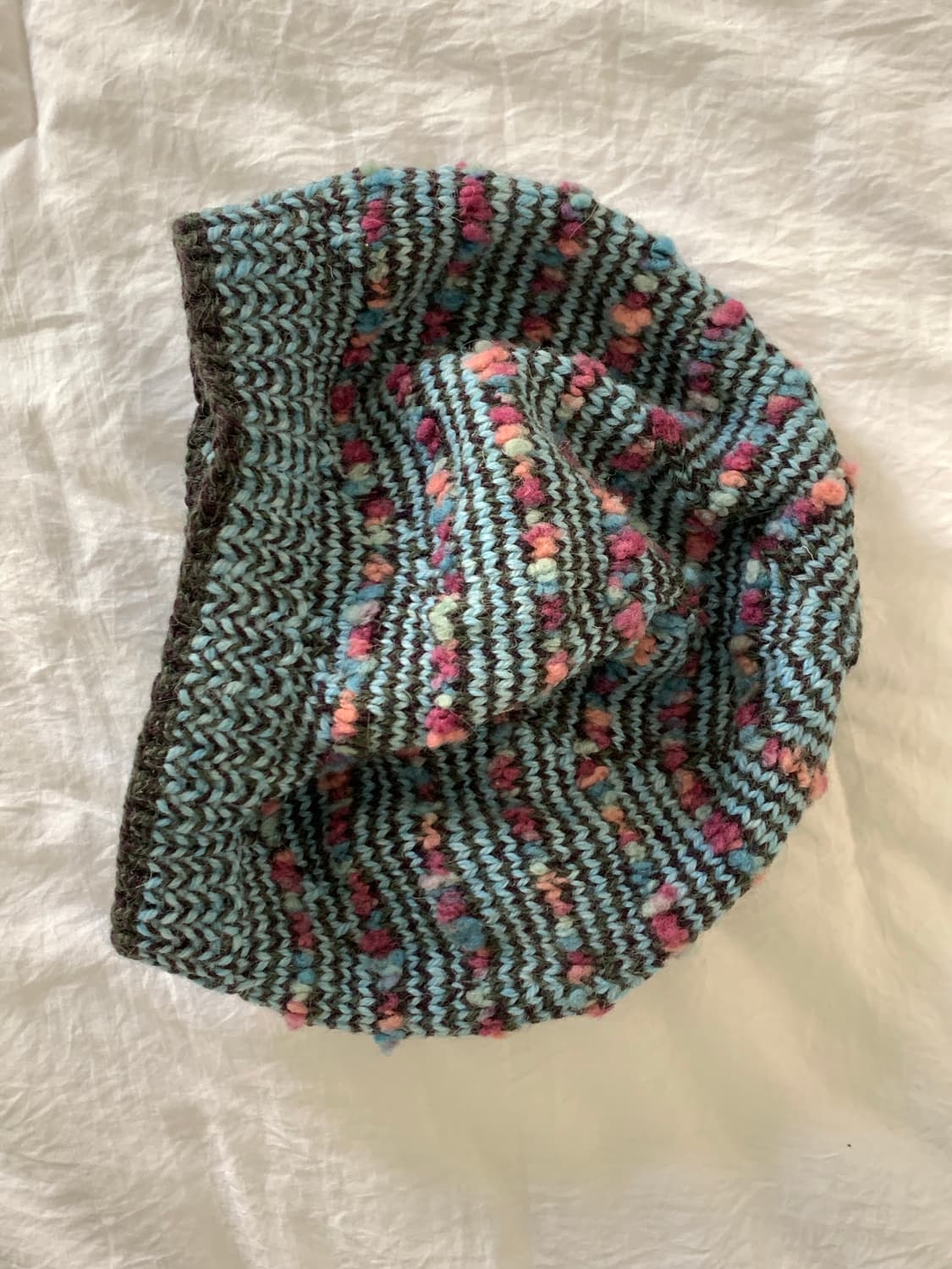 JPN vtg 니트 베레모 비니 상품이미지2