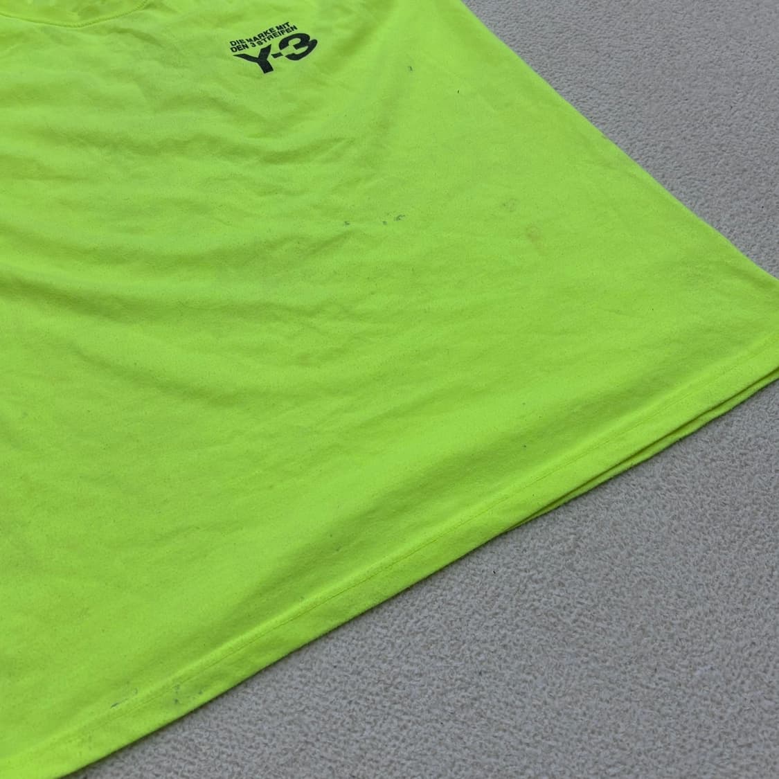 XL 요지야마모토 형광 반팔 티셔츠 0319E 상품이미지5