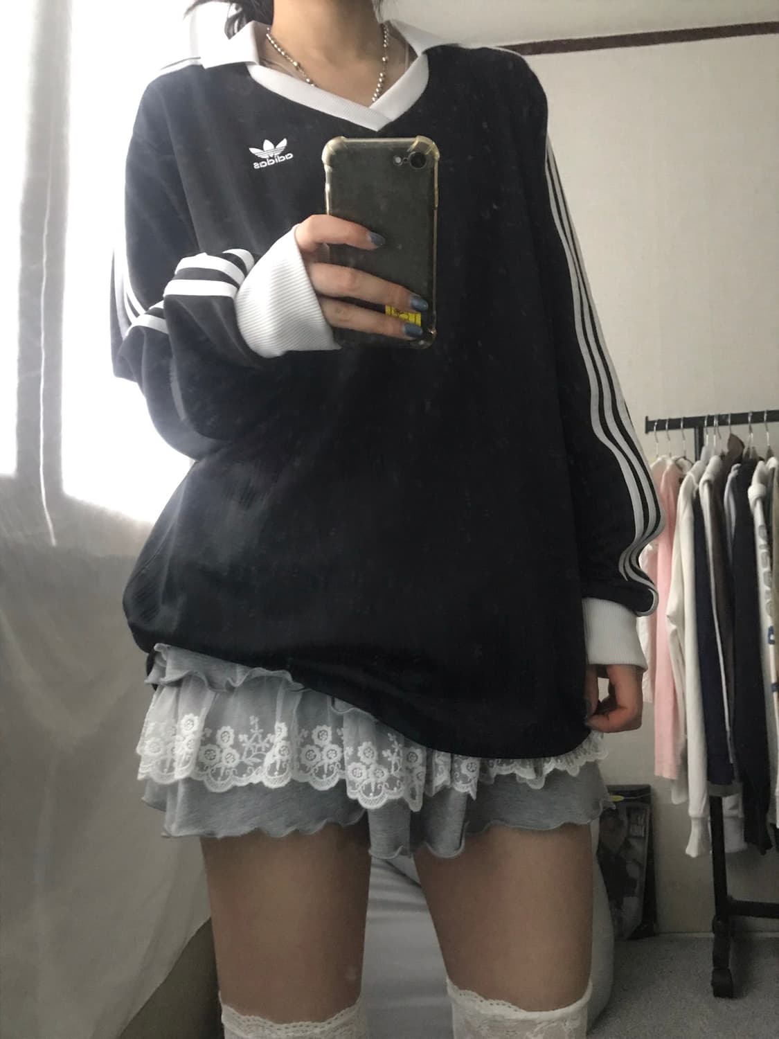 아디다스 블랙 삼선 롱슬리브 상품이미지6