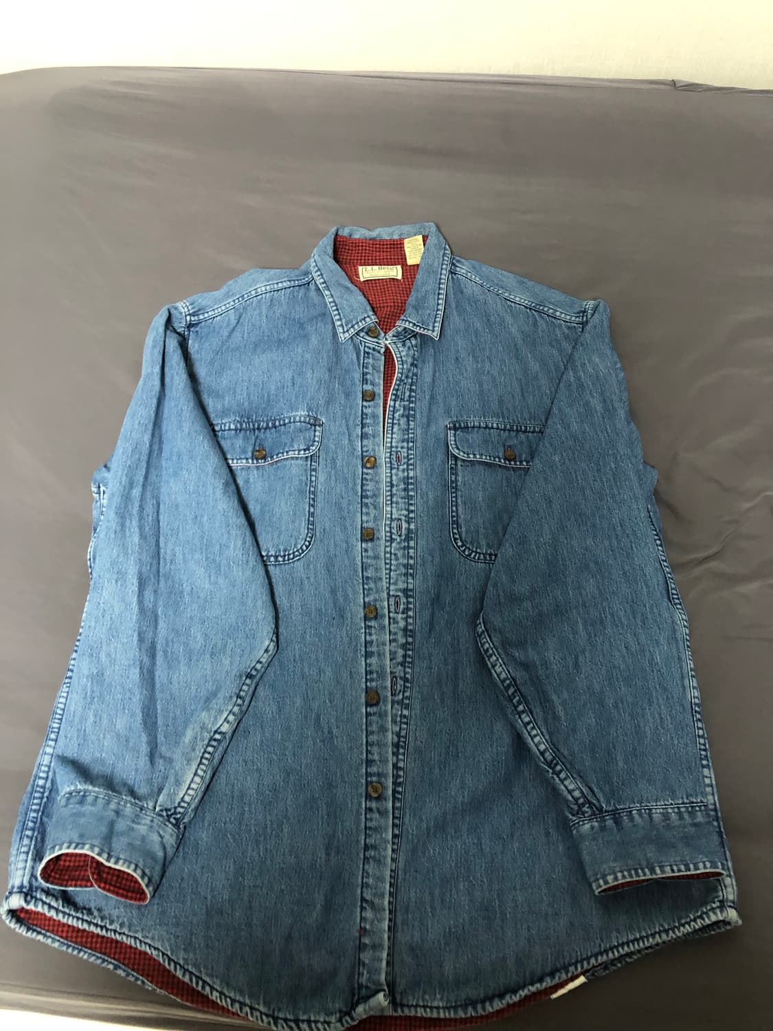 VTG 80s 90s LL Bean Freeport Faded Blue 상품이미지1