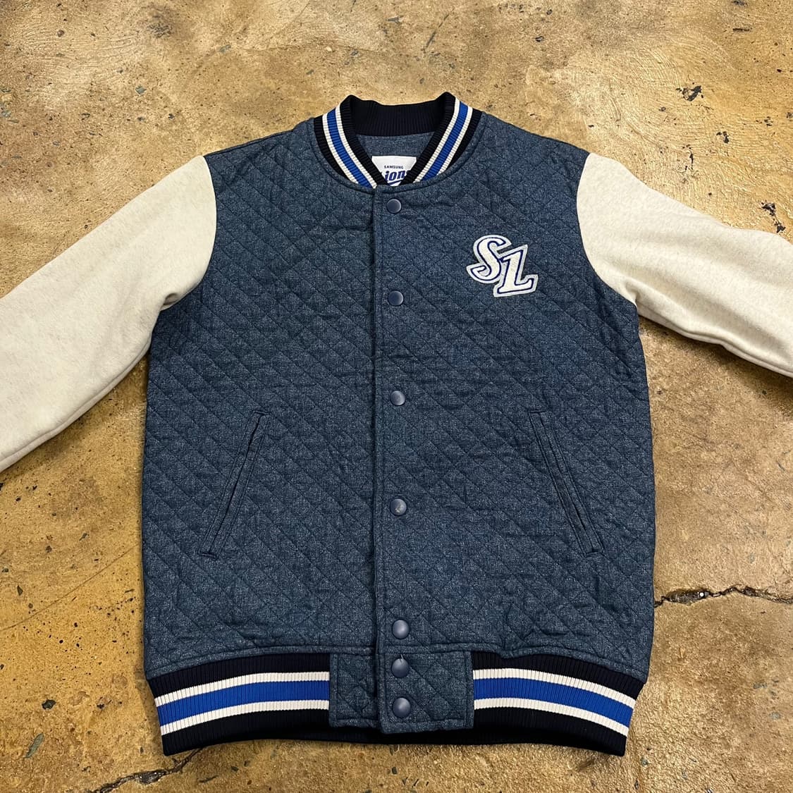 [정품/13호] 삼성 라이온즈 주니어 퀼팅 야구점퍼 b10 상품이미지3