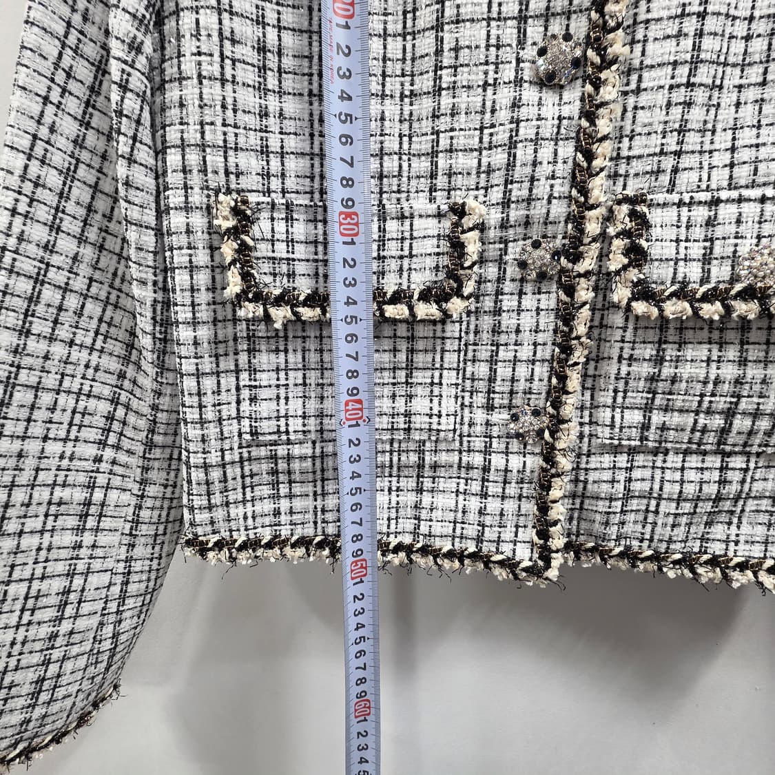 1780 MAYOON 메이윤 트위드 크롭 자켓 / 노카라 상품이미지4