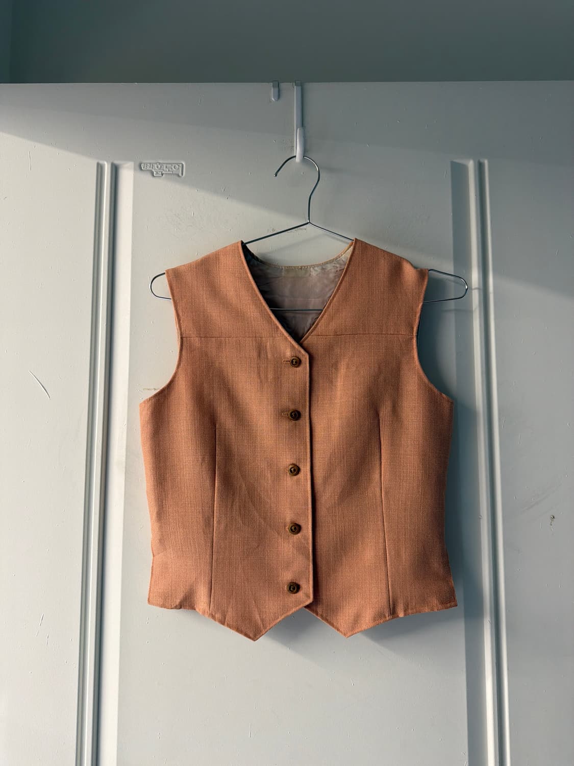 일본빈티지 핑크브라운 베스트 상품이미지5