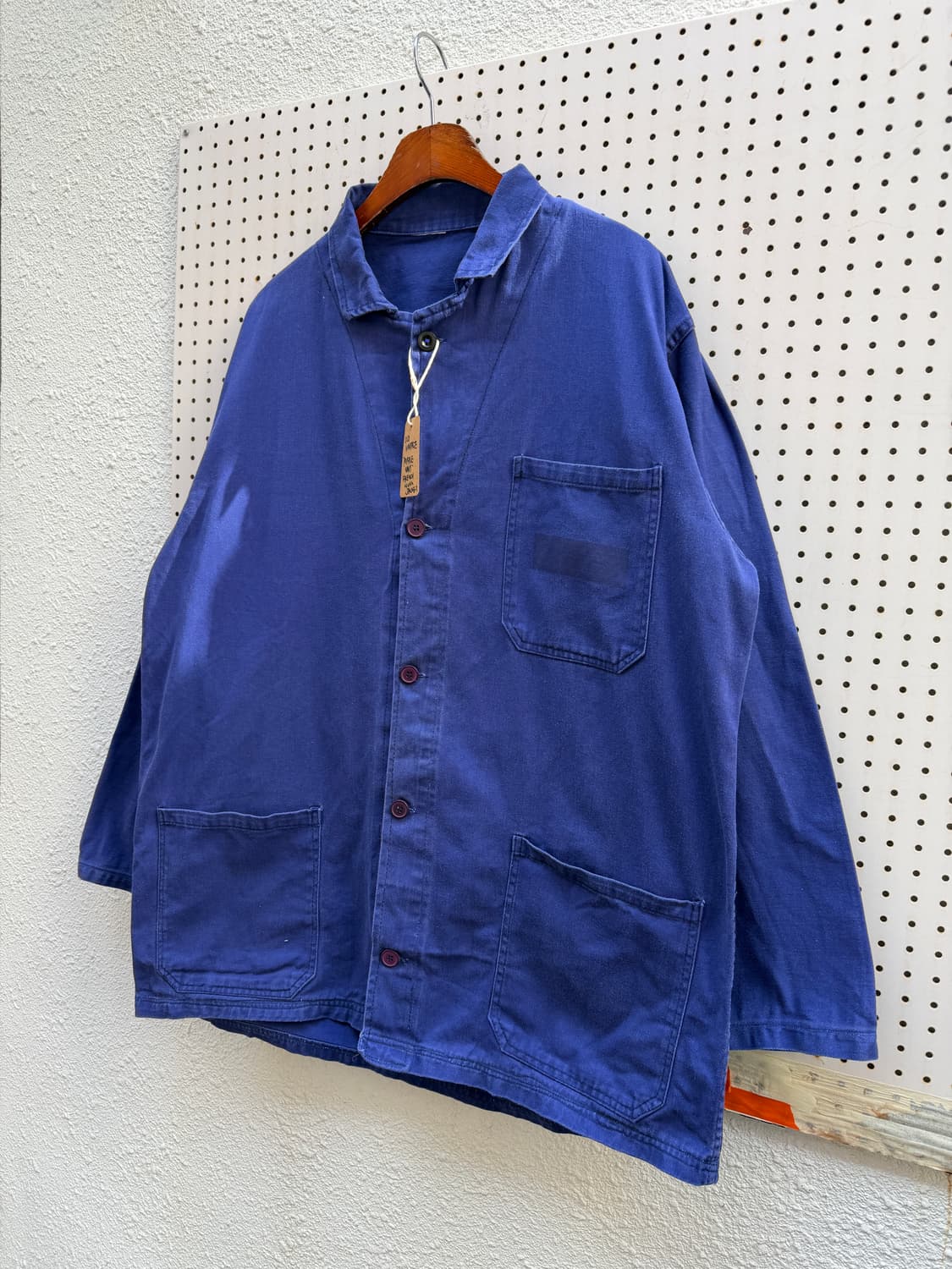 OLD VINTAGE WASHED BLUE FRENCH 프렌치워크자켓 상품이미지5