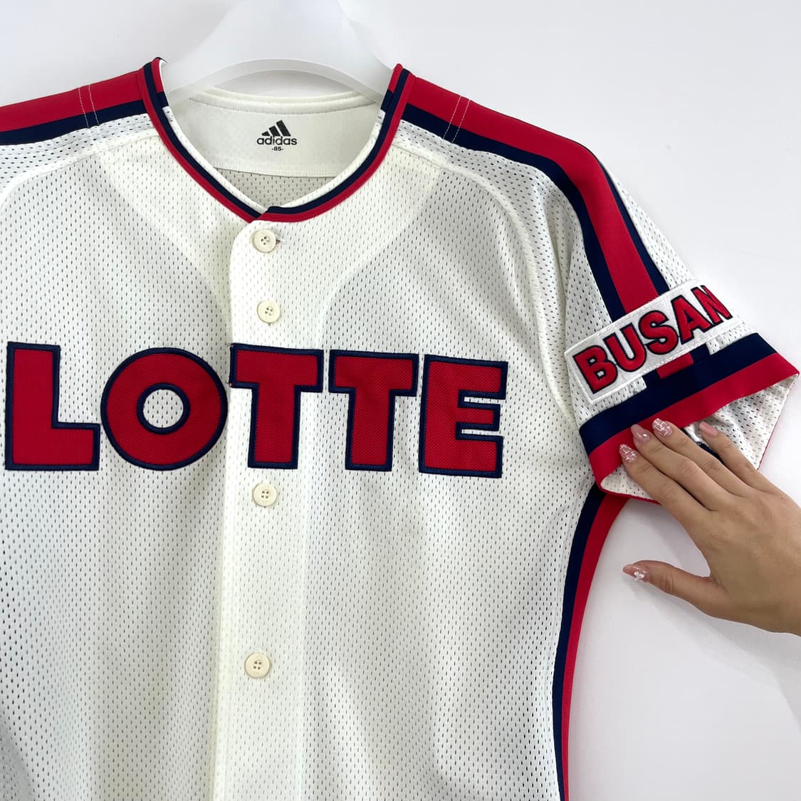 아디다스 롯데자이언츠 노마킹 올드 홈 유니폼 상품이미지4