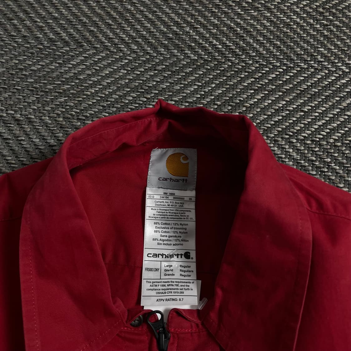 칼하트 크롭 리메이크 투웨이 셔츠 자켓o 4344 상품이미지5