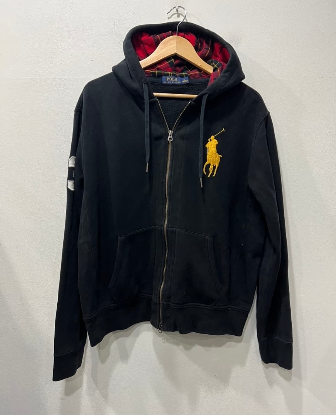 폴로 빅포니 체크 후드집업 상품이미지1