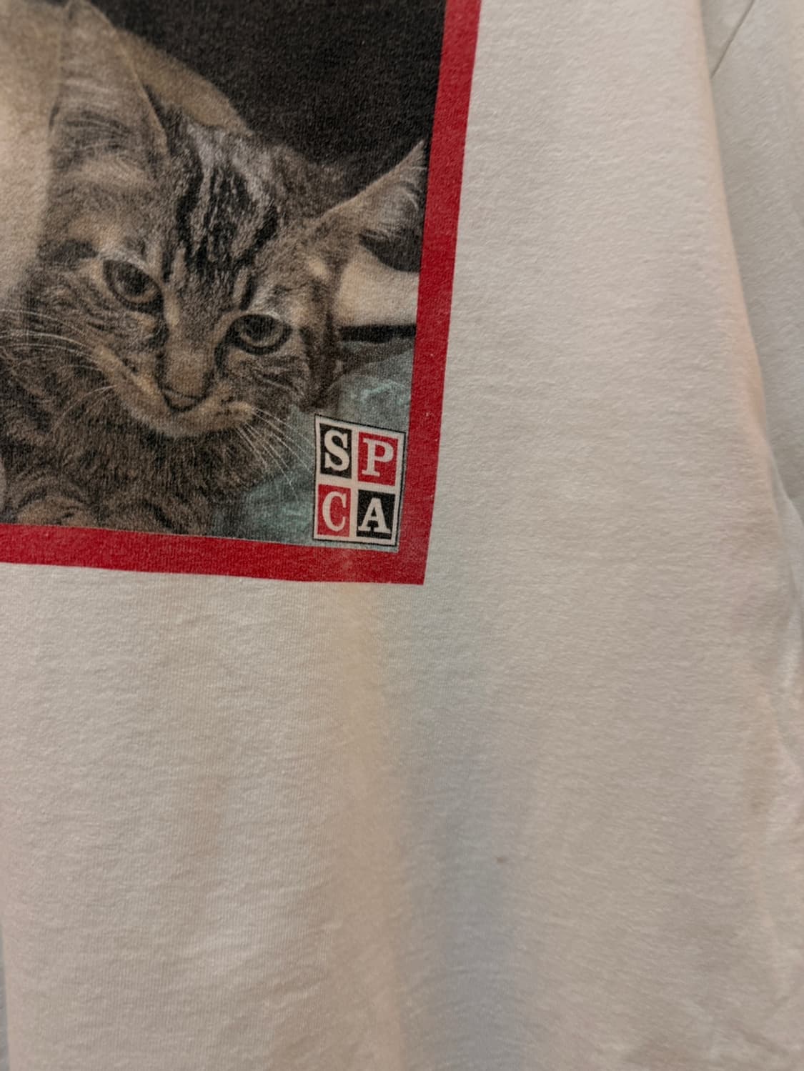 미국빈티지SPCA 동물인권단체 티셔츠 L 상품이미지4