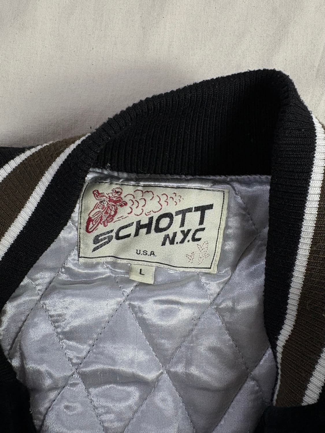 Schott 쇼트 벨벳 스카쟌 L 상품이미지4