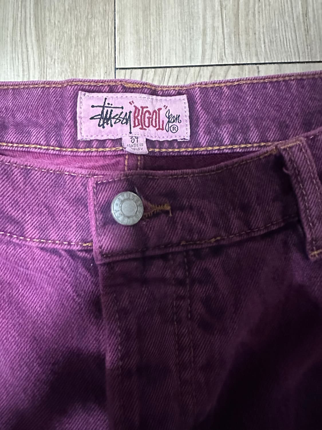 스투시 월드와이드 빅 올 진 푸시아 34 상품이미지2