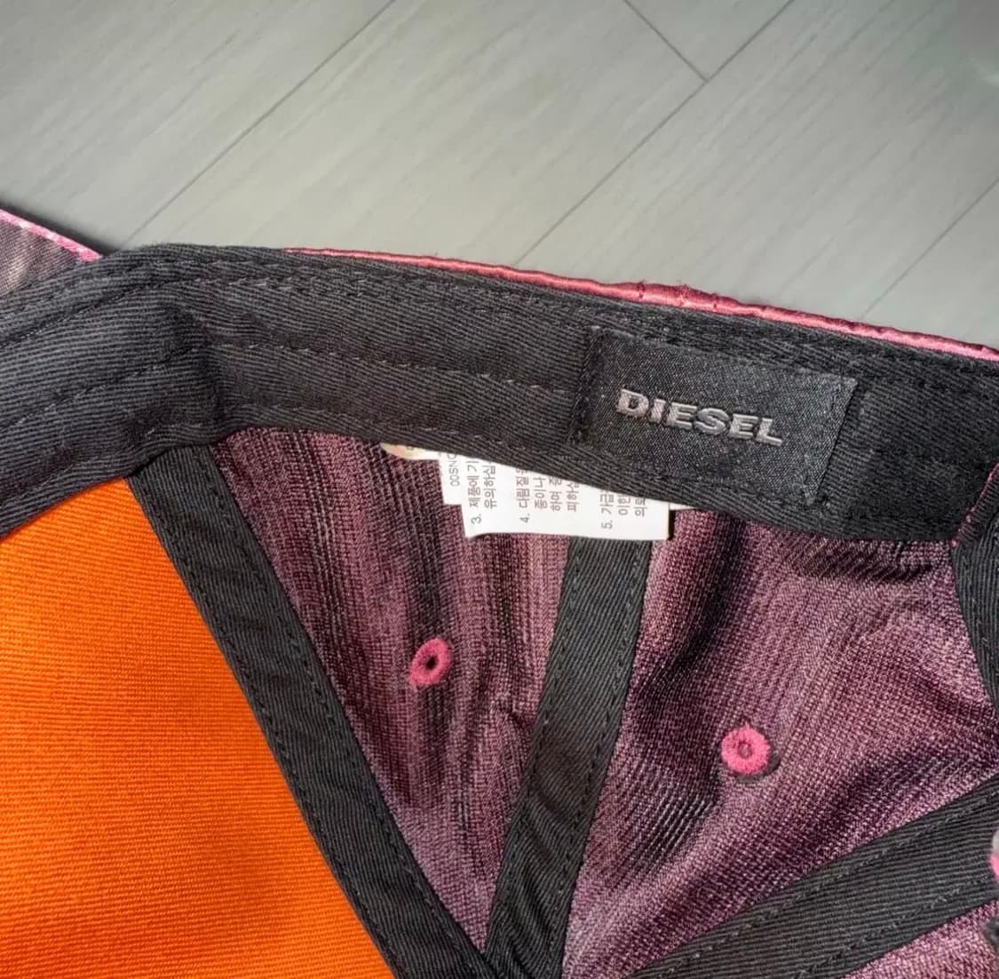 디젤 빈티지 스카잔 자수 볼캡 상품이미지5