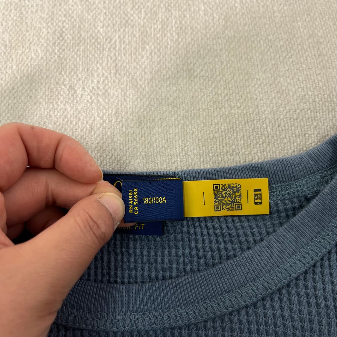 105 폴로랄프로렌 신형 QR 와플 반팔티 상품이미지4