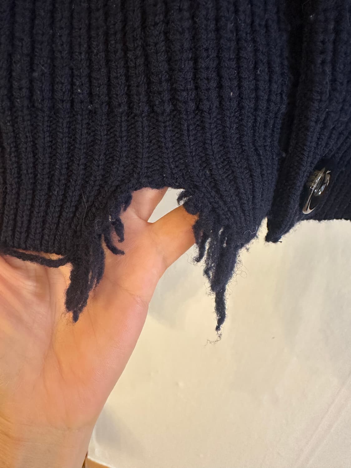 로도리리온 RHODOLIRION 데미지 크롭 니트 가디건 (free) 상품이미지6