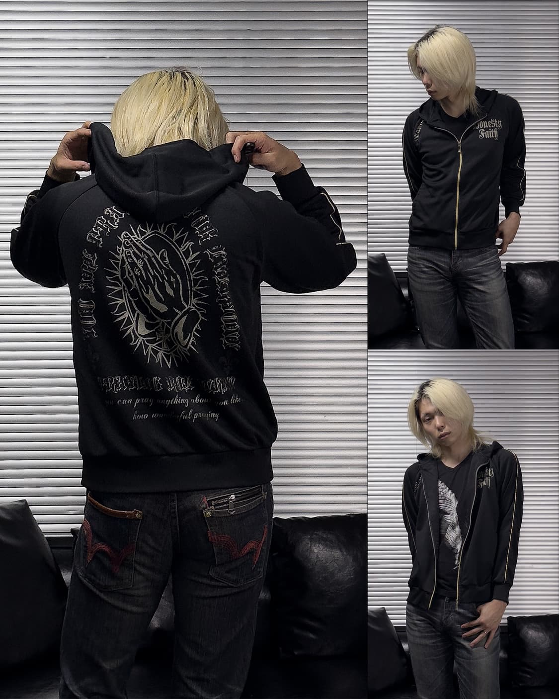 {Ghetto} Praying Hands Hoodie Jacket  상품이미지1