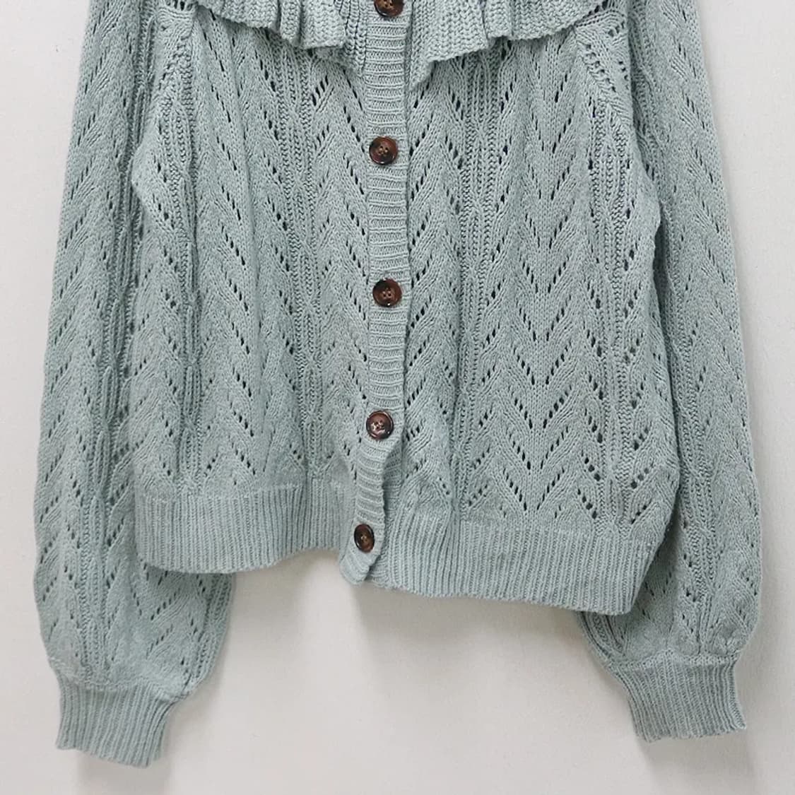 CHIP CLIP 프릴 러블리 니트 가디건 62824 상품이미지4