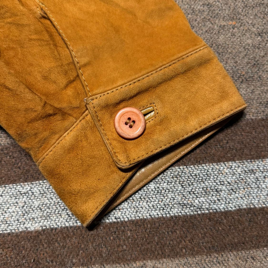 스페인제 램스킨 스웨이드 봄버 자켓 110 양가죽 상품이미지8