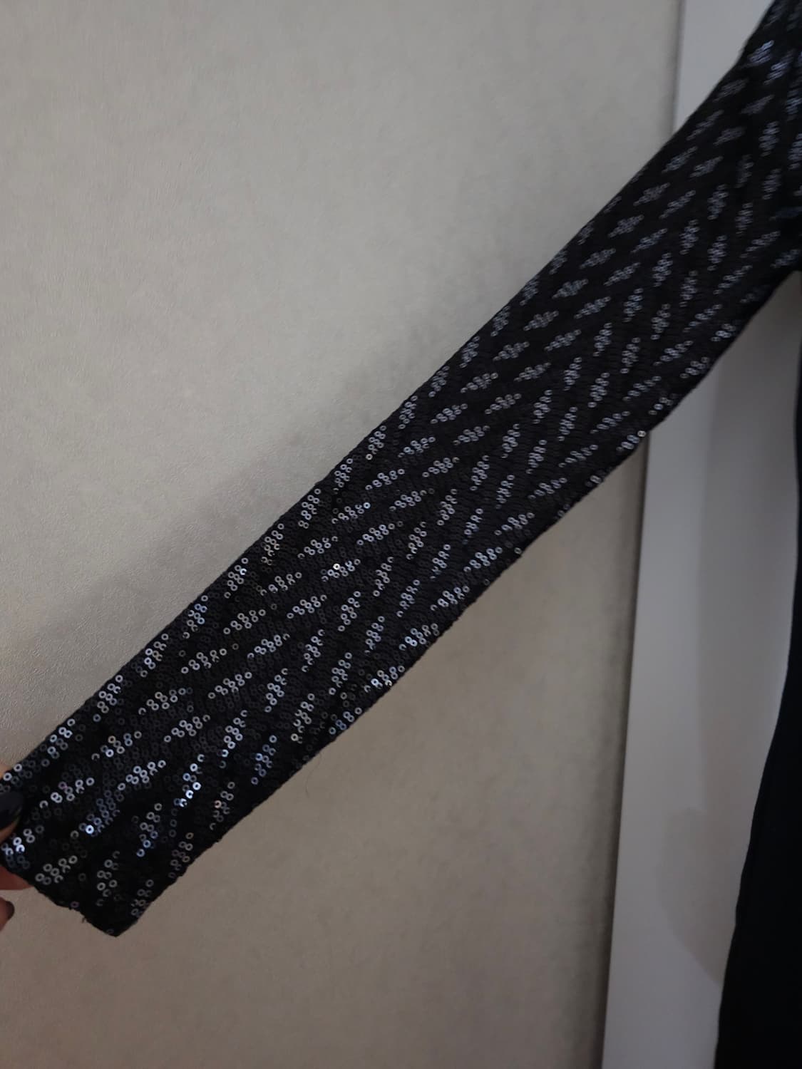 Armani Exchange 블랙 스팽글 원피스 S 상품이미지3