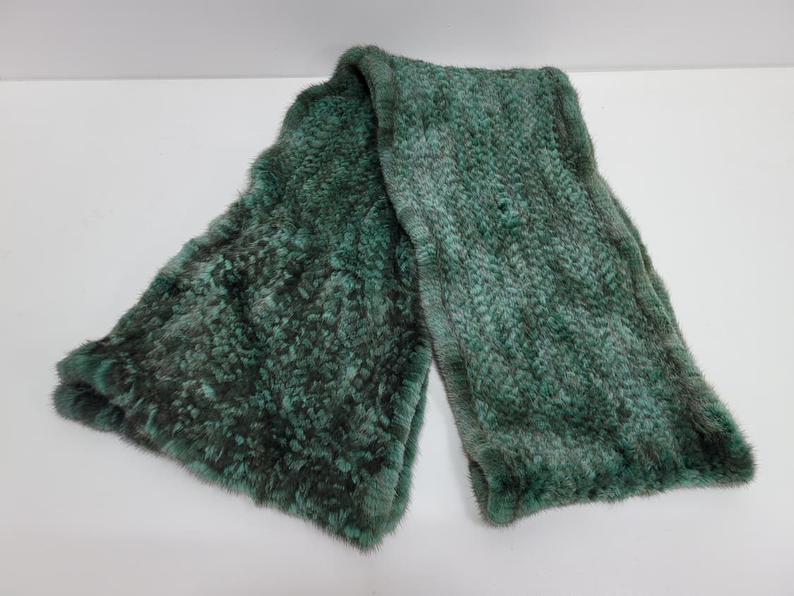 천연 밍크 머플러 / 총장 173 블랙+그린
 상품이미지3