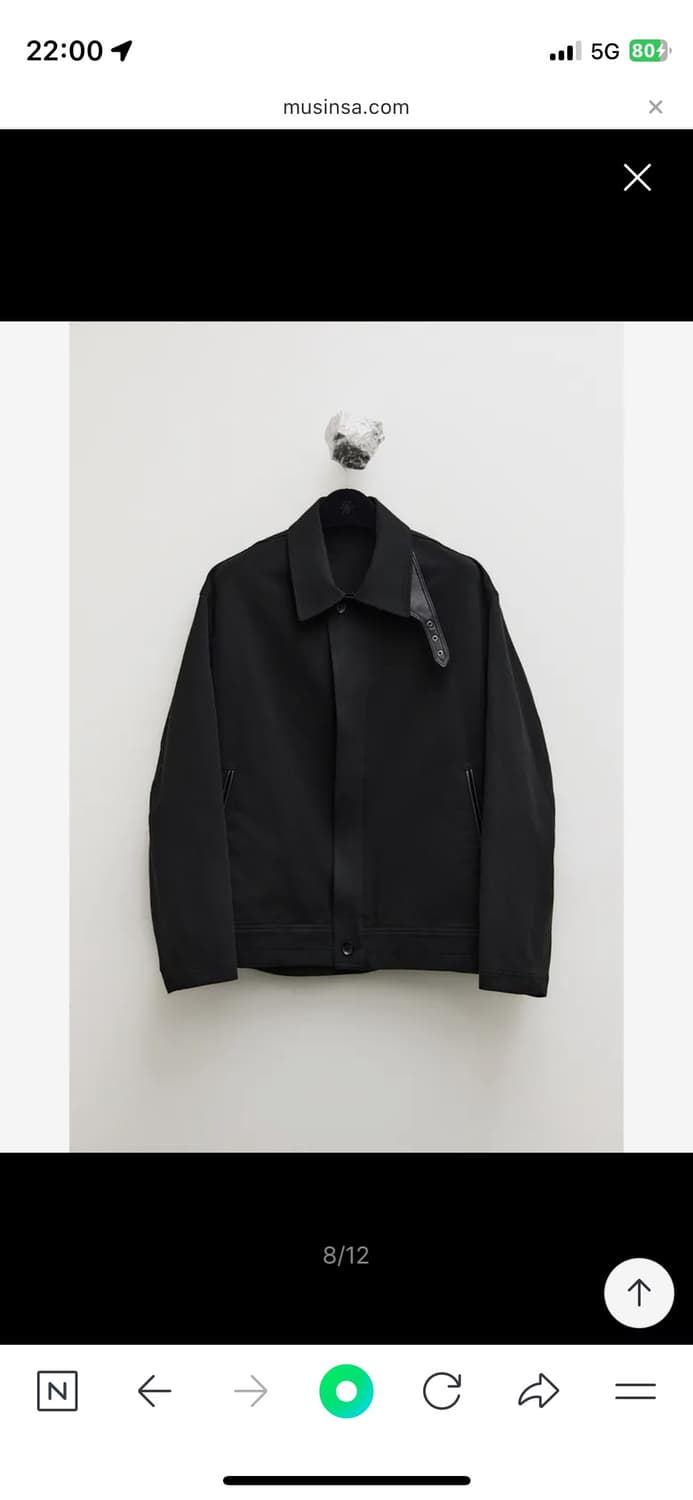 유스 Leather Trim Cotton Jacket 상품이미지2