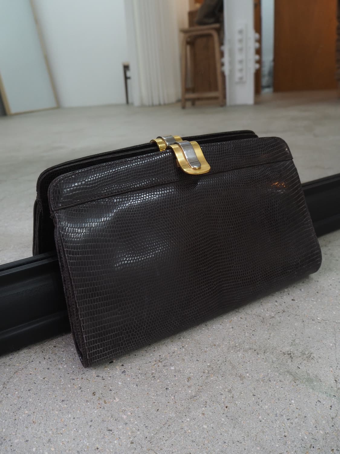 old GUCCI lizardskin clutch bag 상품이미지1
