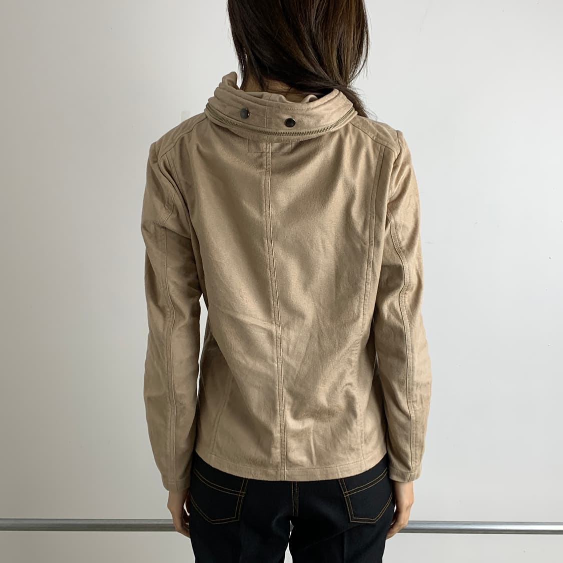 토네이도 마트 비대칭 하이넥 후드 자켓 상품이미지6