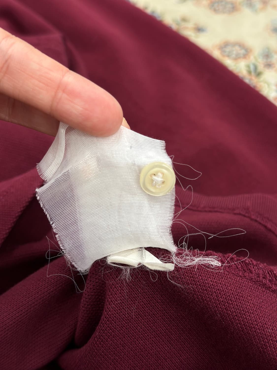 폴로 랄프로렌 버건디/네이비 빅포니 럭비 카라티  상품이미지6