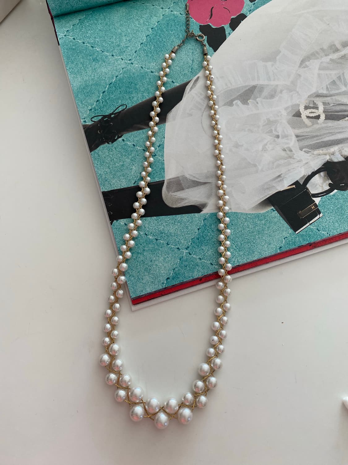 빈티지 모조진주 목걸이 상품이미지2