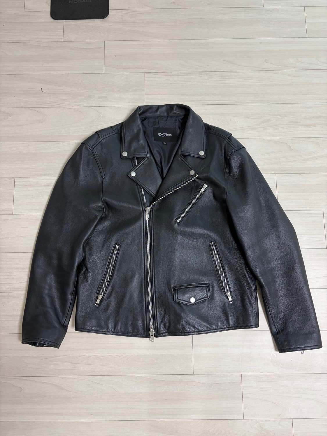도프제이슨 램스킨 양가죽 더블 라이더 자켓 XL 상품이미지1