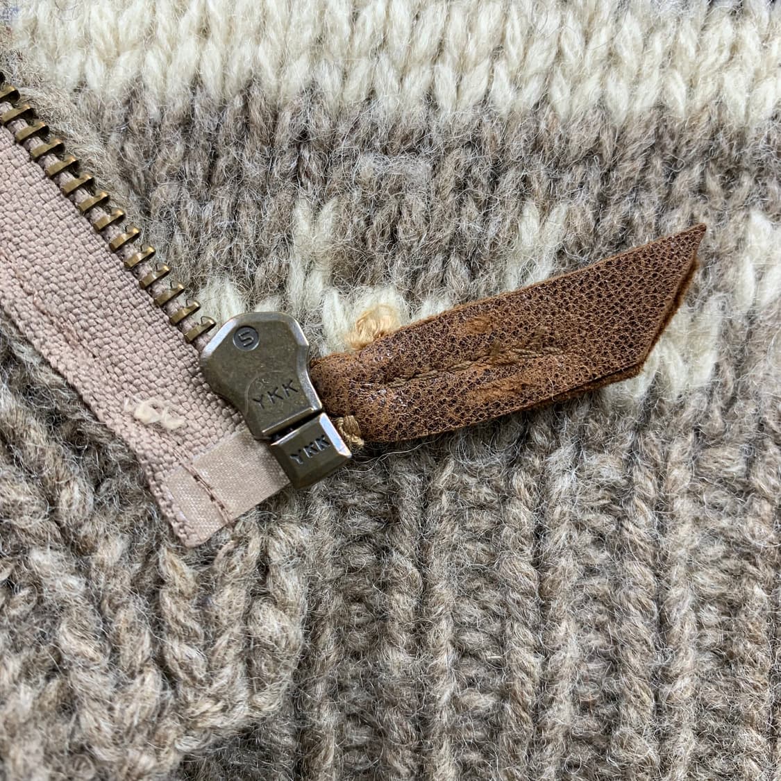 빈티지 헤비울 코위찬 가디건  상품이미지5