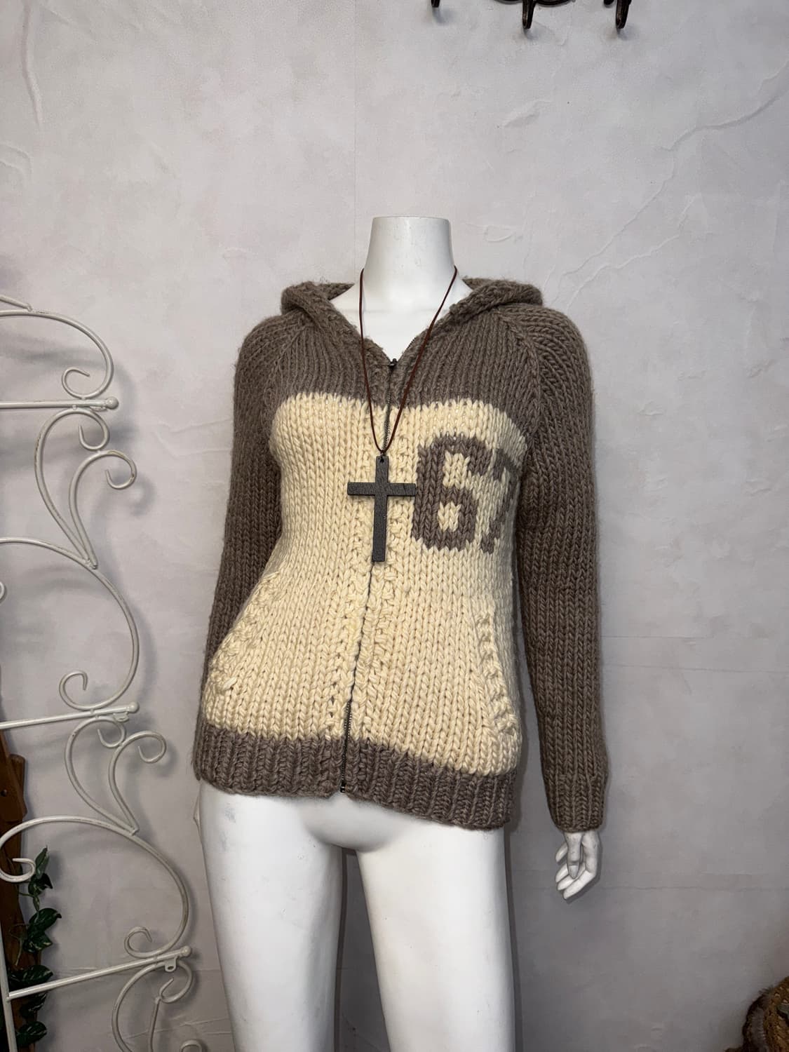 Polo Ralph Lauren heavy wool knit 후드집업 상품이미지5