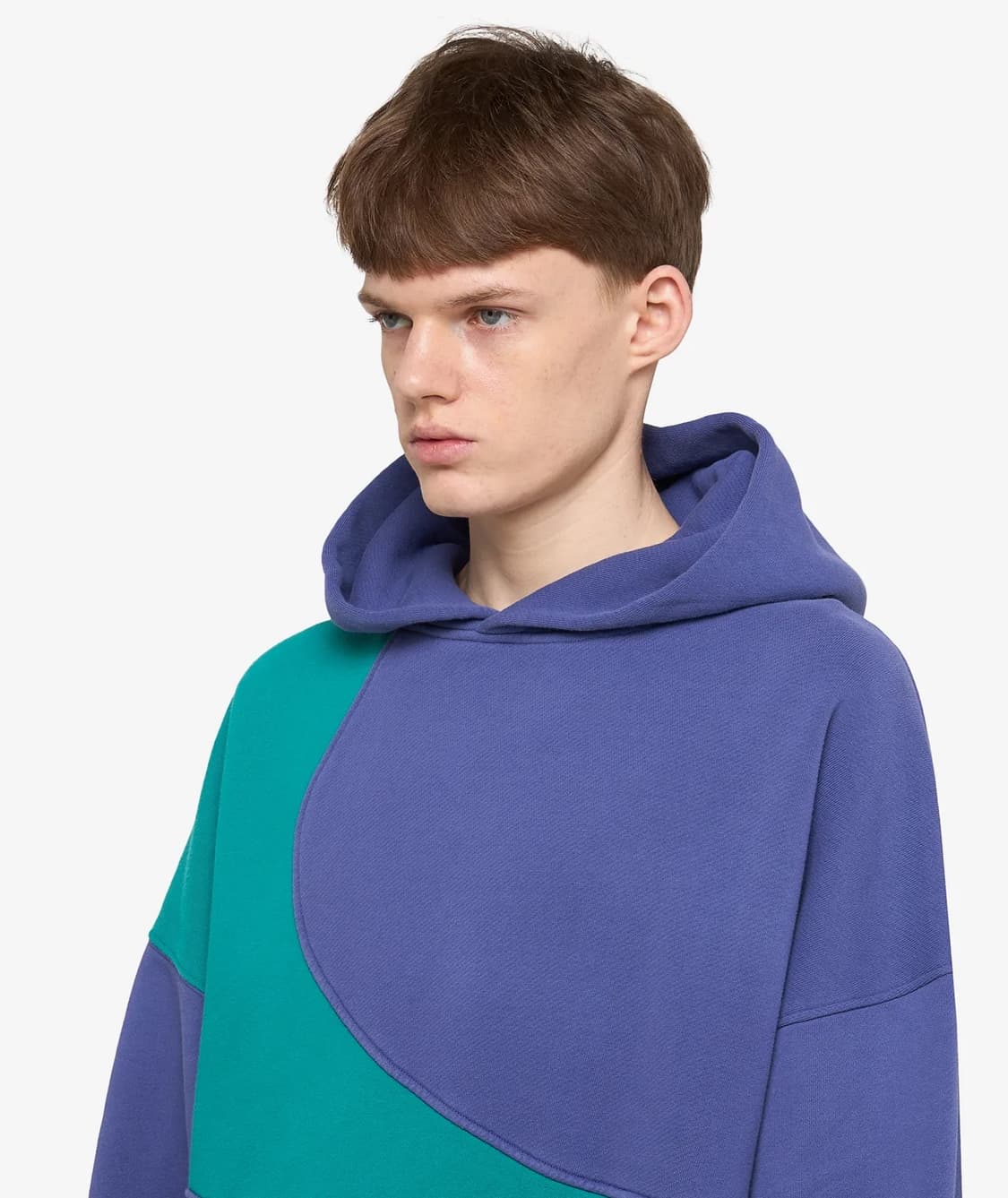 [M,L]이알엘 ERL 25fw 웨이브 후드티/블루 상품이미지3