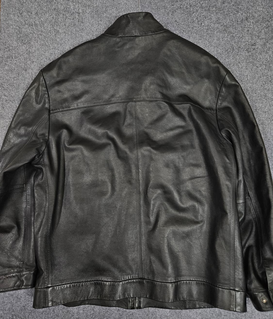 윈디클럽 블랙 램스킨 가죽자켓(급처) 상품이미지4