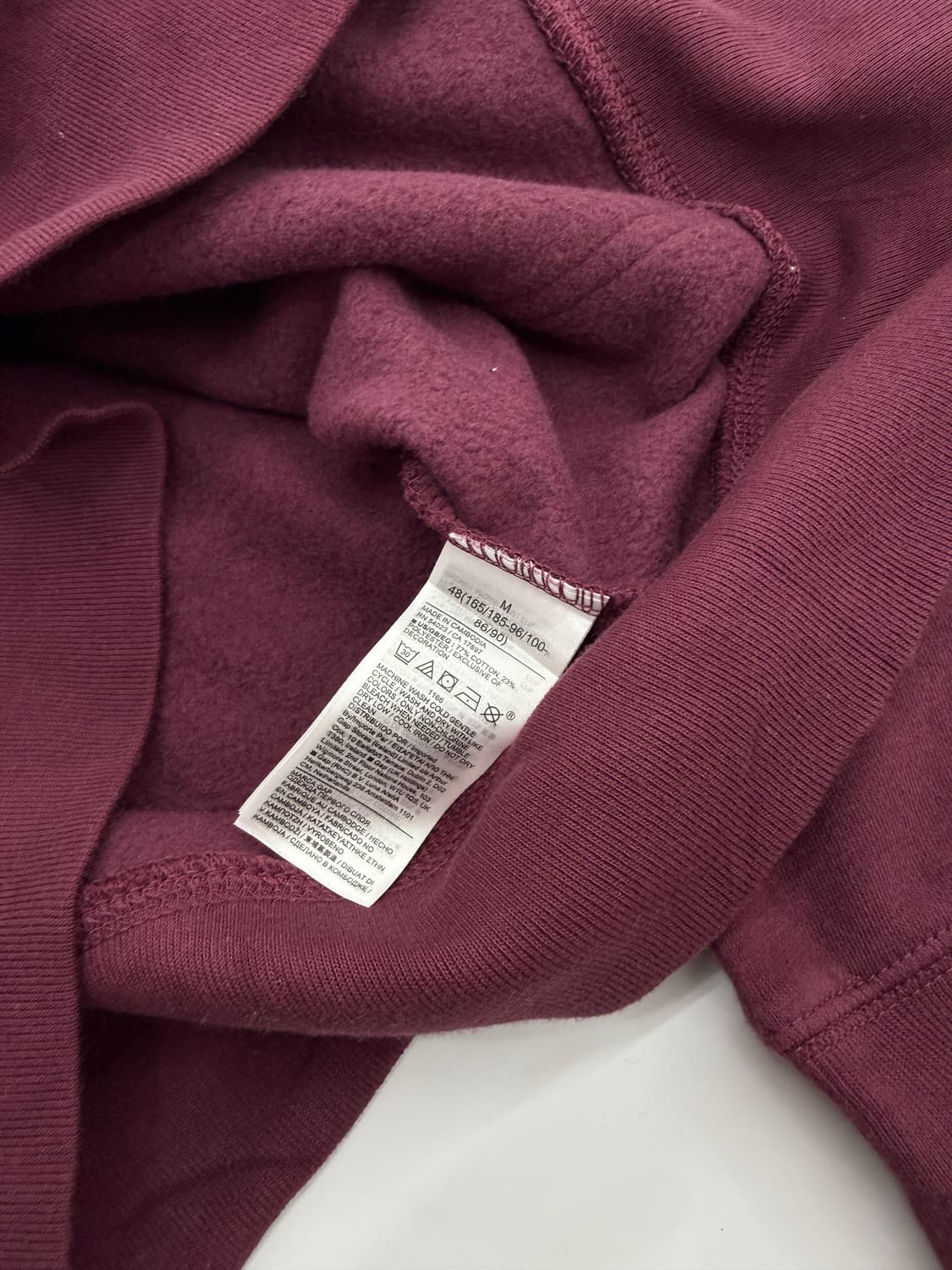 Gap 빅로고 버건디 후드집업  상품이미지4