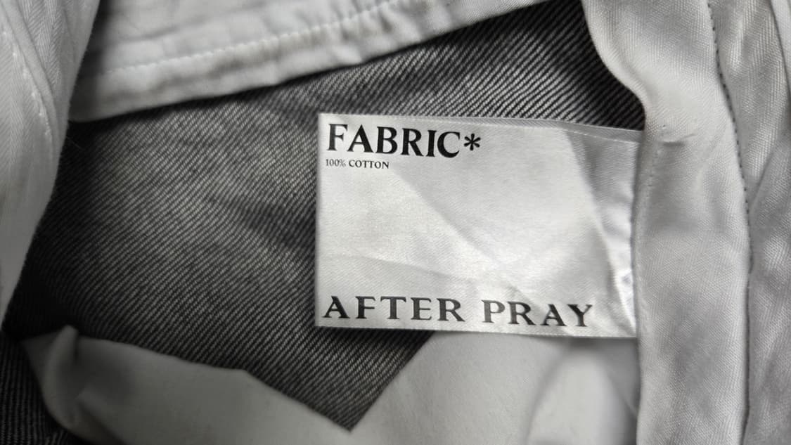 After pray 애프터 프레이 챠콜 투턱 데님팬츠 상품이미지6