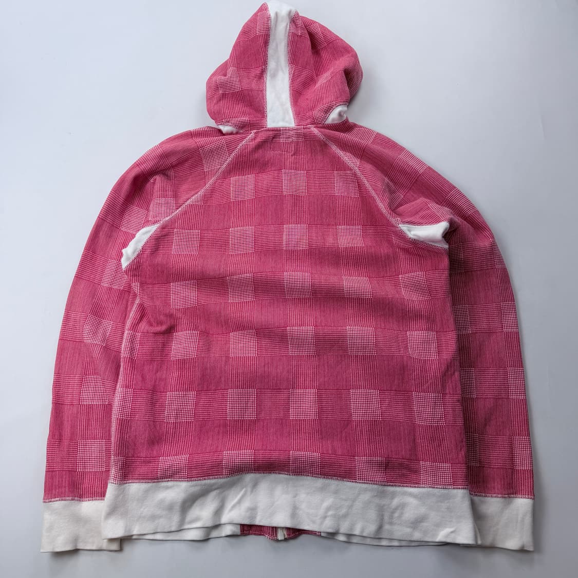 00S 스투시 어센틱 스탁로고 체크 후드집업 상품이미지6