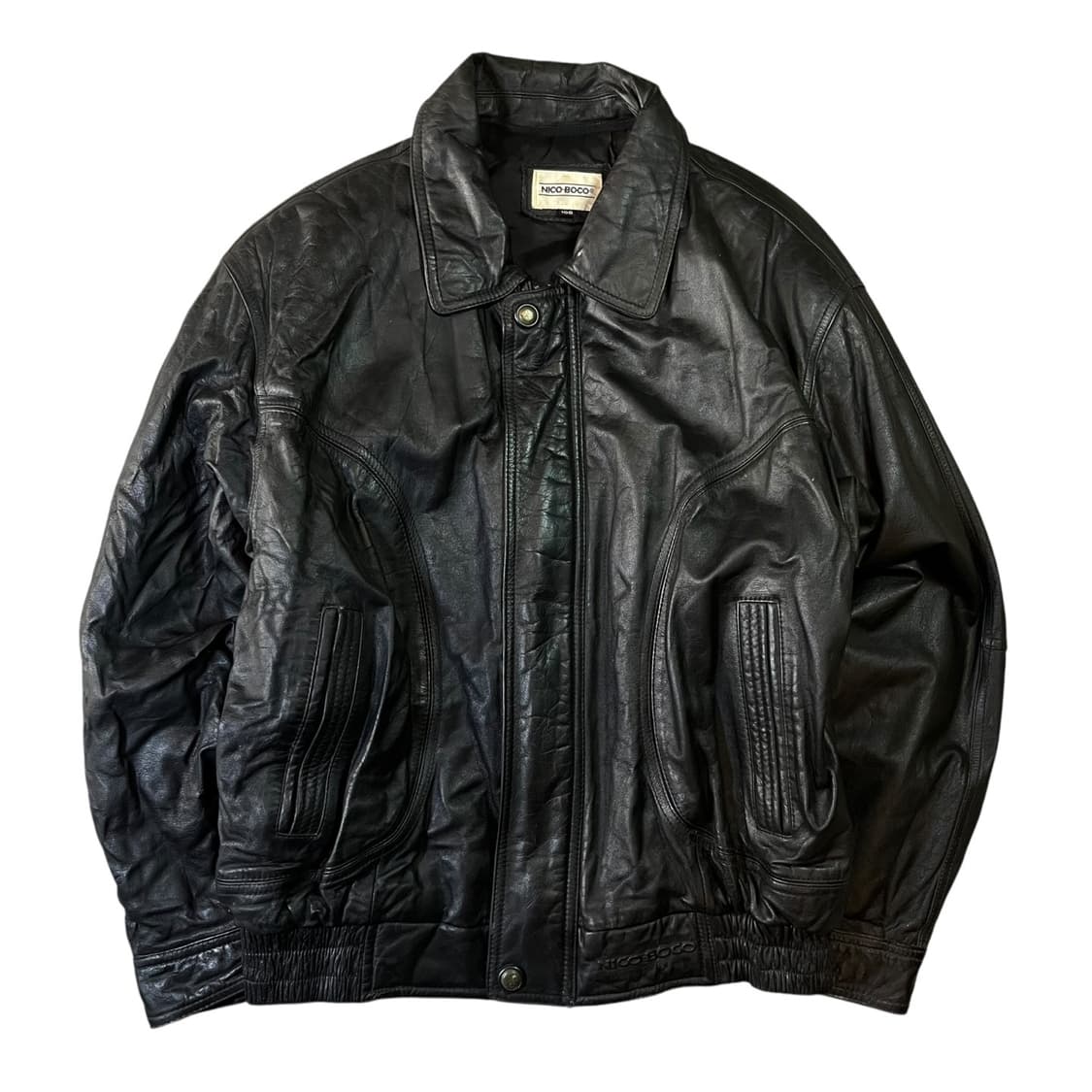 Vintage 빈티지 소가죽 봄버 자켓 상품이미지1