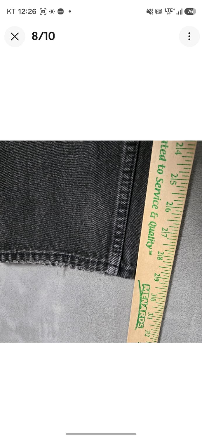 [USA제/오렌지탭] 빈티지 리바이스 550 릴랙스핏 블랙 (W38L30 상품이미지8