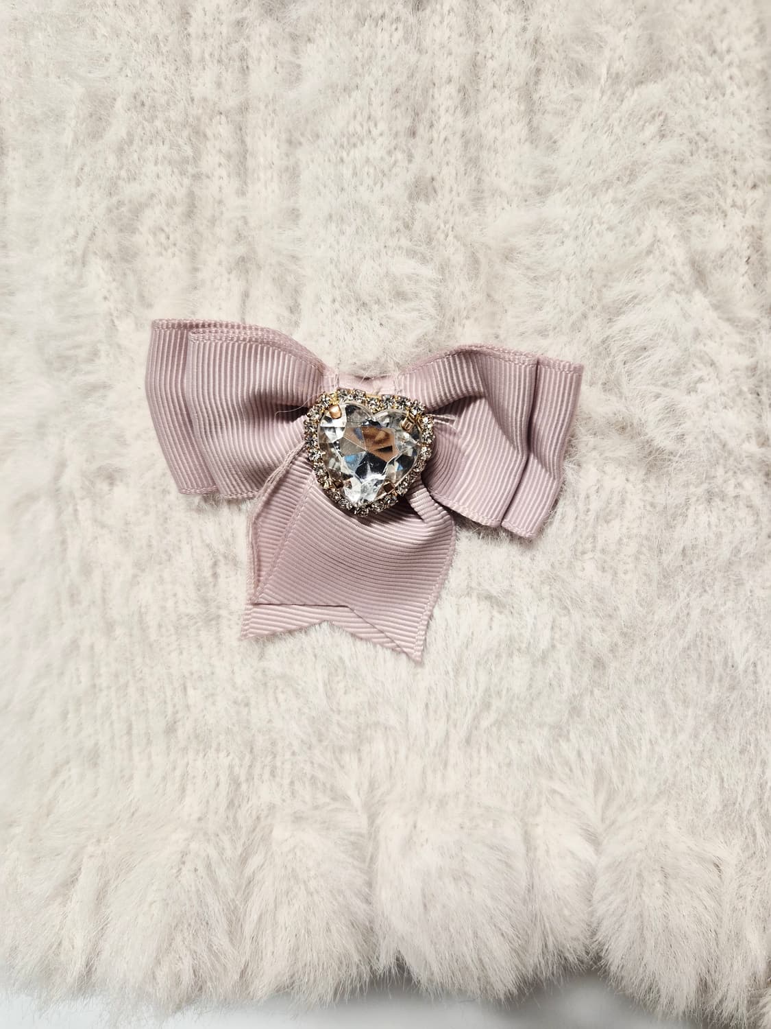 리즈리사 앙고라 니트 리본 갸루 양산형 러블리 핑크니트 상품이미지8