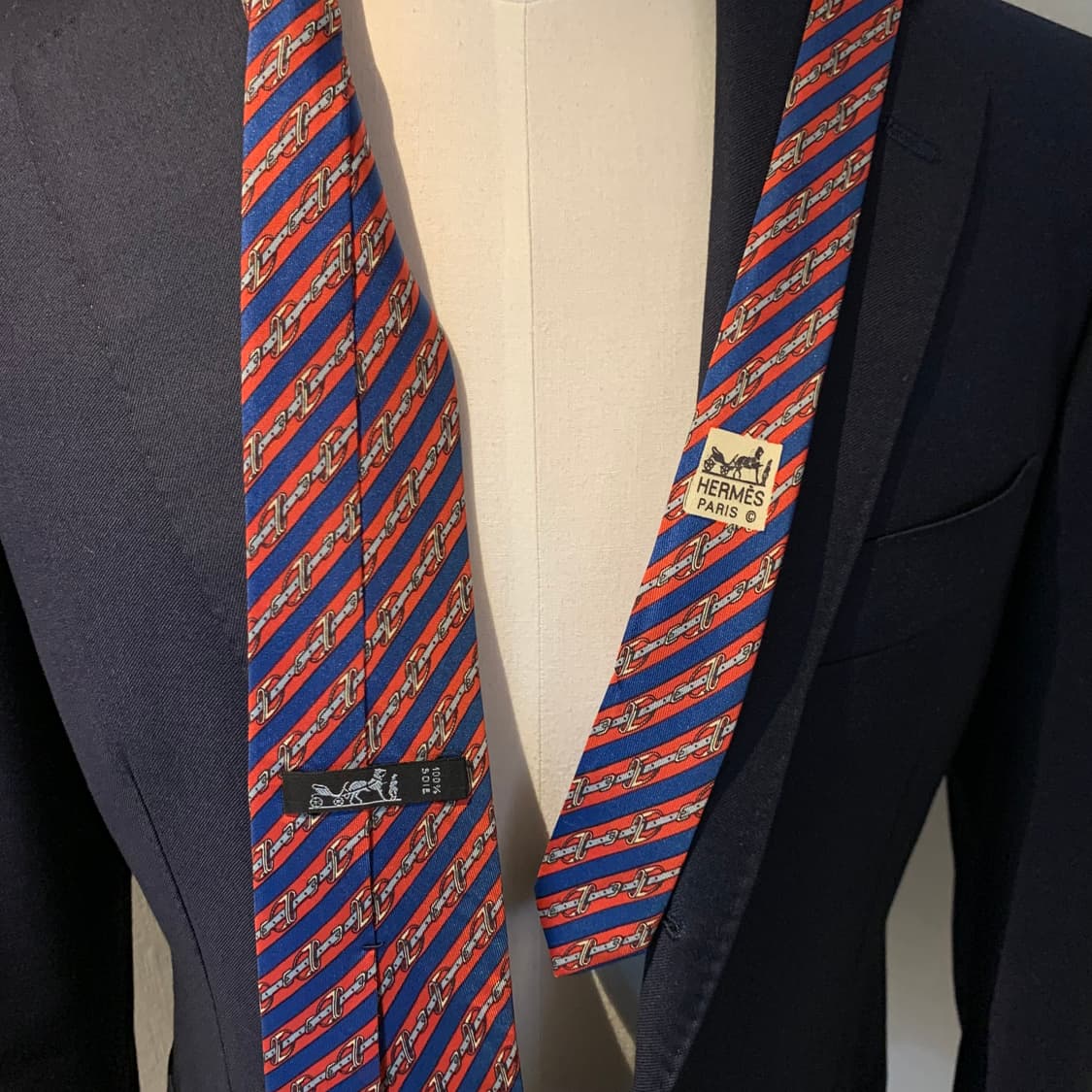 에르메스(HERMES) 명품넥타이 프랑스 100실크 빈티지넥타이 A등급 상품이미지2